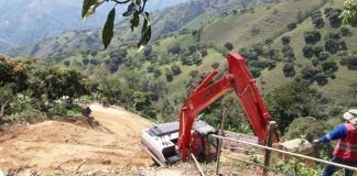 En imágenes: así va la vía Santa Bárbara – Abejorral