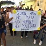 Santa Bárbara marchó para pedir ¡No más feminicidios!