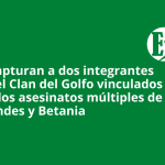 Capturan a dos integrantes del Clan del Golfo vinculados a los asesinatos múltiples de Andes y Betania