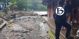 Creciente súbita en Montebello deja 36 viviendas afectadas y un desaparecido