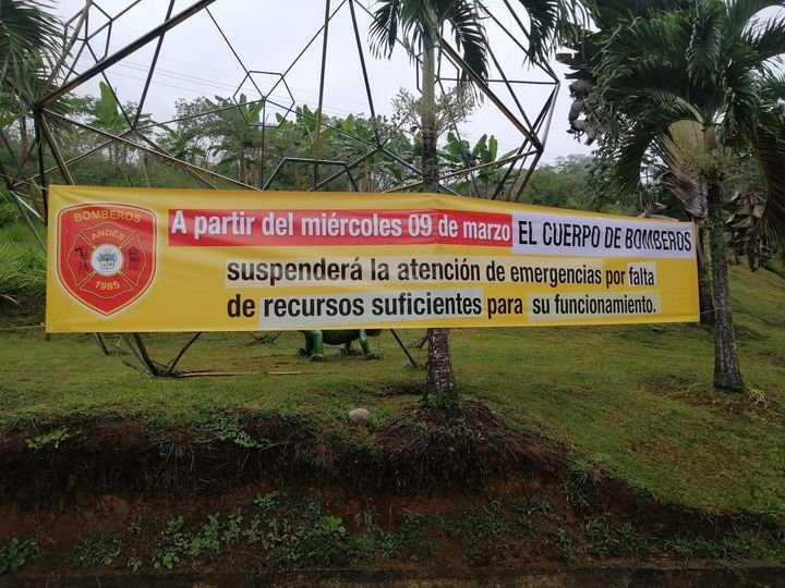 Bomberos de Andes no suspenderán actividades