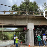 Inició la reubicación del puente de La Bodega en Andes