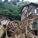 Una mujer sobrevivió al colapso de su casa en Andes