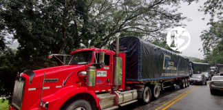 Restricción para vehículos de carga en la vía Peñalisa – Primavera