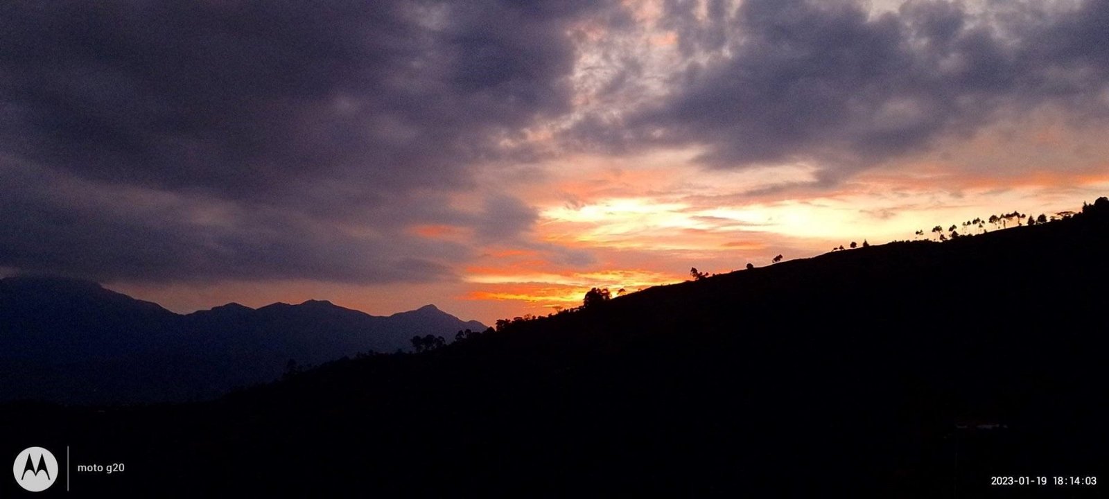 San Gregorio, paisaje crepuscular. Foto publicada por Historia del Corregimiento Alfonso López.