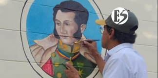 Ahora las calles de Venecia tienen retratos pintados de personajes emblemáticos de la historia nacional y local
