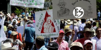 Caficultores del Suroeste se manifiestan en La Pintada por desacuerdos con el Gobierno Nacional