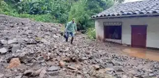 En Támesis: afectaciones por la ola invernal