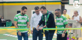 En Támesis: alcalde Juan Pablo Pérez y senador Esteban Quintero reinauguraron el Coliseo Municipal