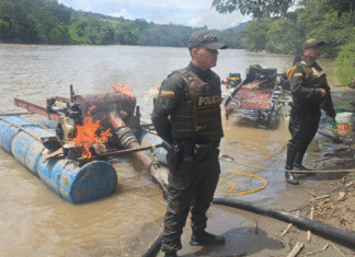 En el Suroeste: golpe a la minería ilegal en Fredonia y Jericó