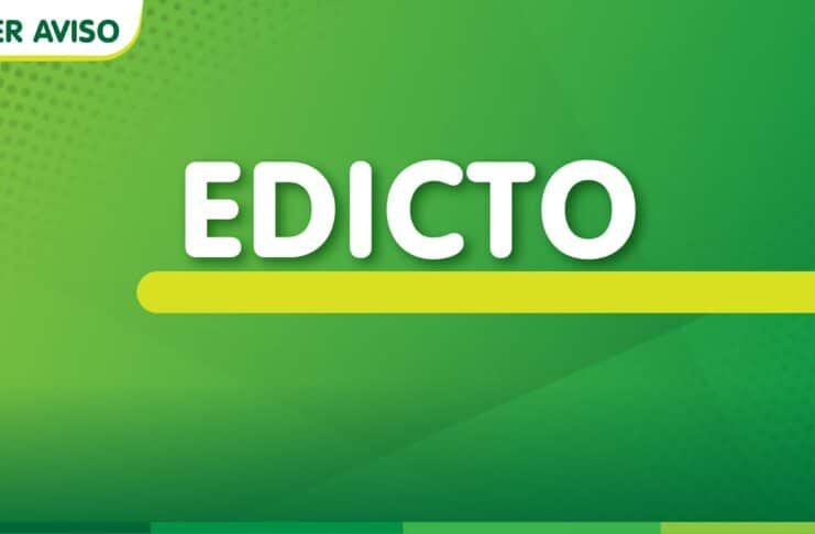 Edicto de trabajador fallecido para el pago de liquidación y prestaciones sociales adeudadas