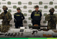 En Angelópolis: Enfrentamiento en zona rural dejó incautación de armas y material de guerra