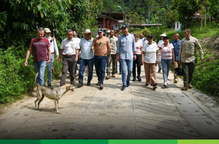 En Támesis: visita del gobernador dejó anuncios y obras en ejecución para la ruralidad
