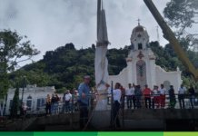 En Fredonia: reinstalan el Monumento de la Libertad en el Parque Internacional de las Esculturas