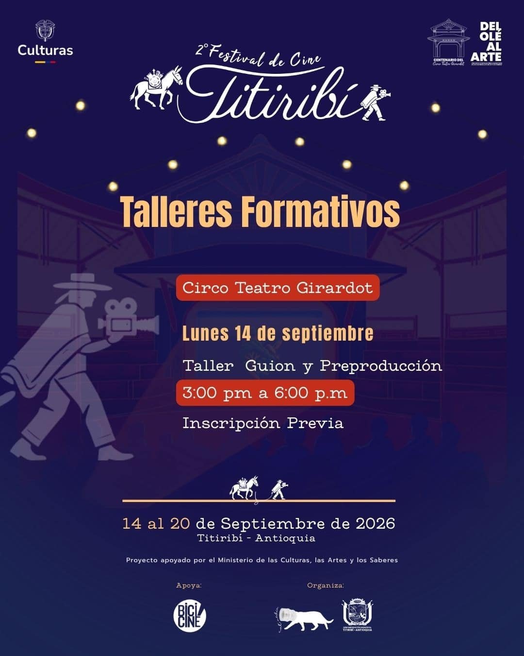 Programación Festival de Cine de Titiribí 2