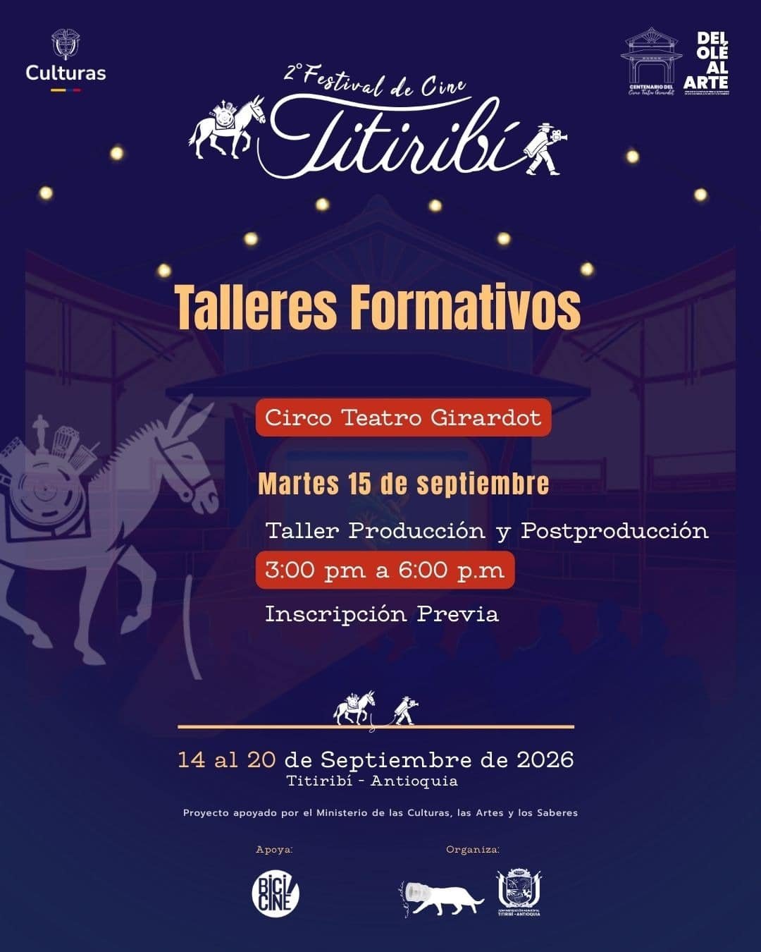Programación Festival de Cine de Titiribí 3