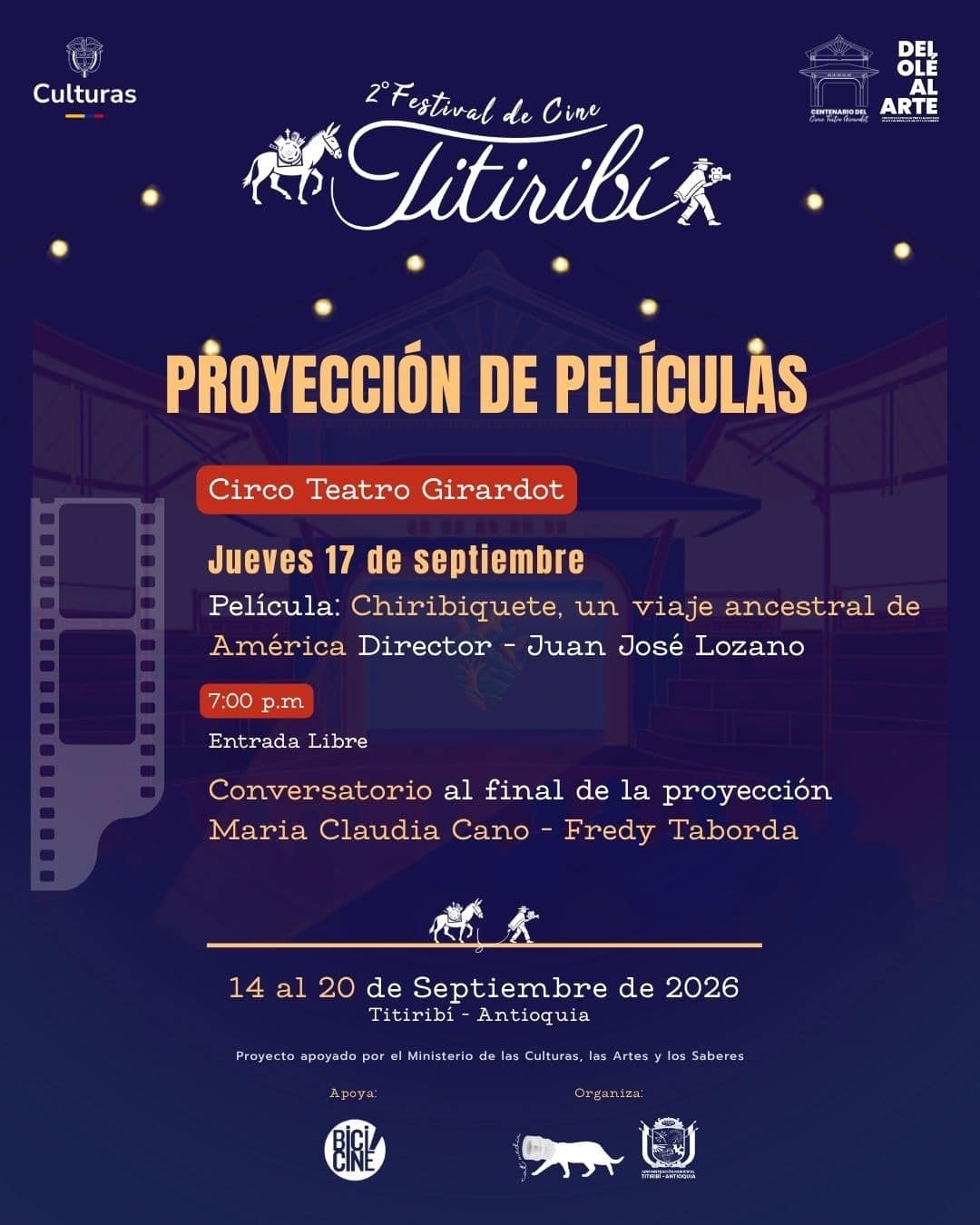 Programación Festival de Cine de Titiribí 4