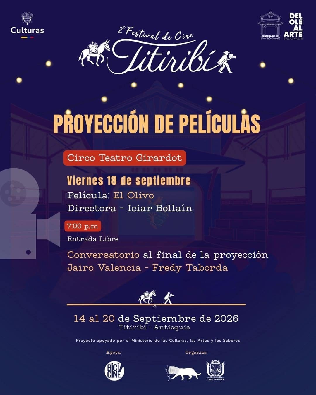 Programación Festival de Cine de Titiribí 5